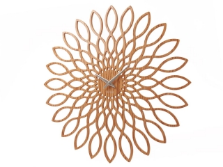 Nástěnné hodiny Sunflower MDF dřevěný povrch KARLSSON