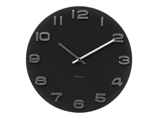 Nástěnné kulaté hodiny Vintage 35 cm černé Karlsson