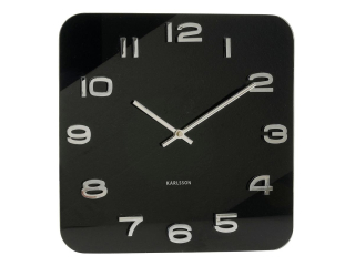 Nástěnné hodiny Vintage 35 cm černé Karlsson