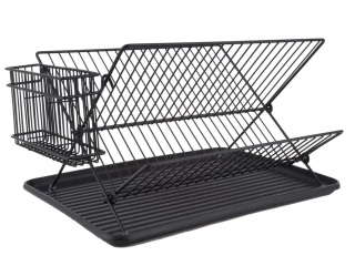 Stojan/odkapávač na nádobí černý Present Time