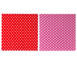 Set 2 kusů porcelánových podložek pod hrnce Mini Dot 20 x 20 cm Present Time *