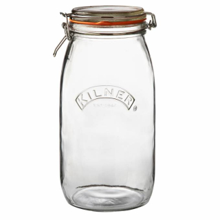 Kulatá zavařovací sklenice s klipem, 3,0 l Kilner