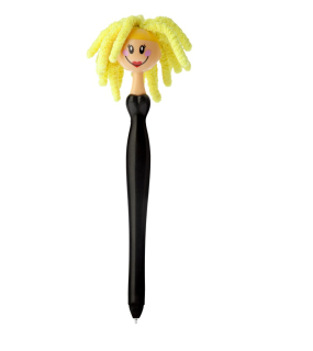 Propiska s prachovkou panenka blonýna DOLLS černá VIGAR
