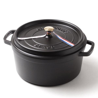 Litinový hrnec s poklicí Cocotte, černý, 28 cm / 6,7 l STAUB