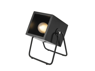 Stolní hranatá dřevěná lampa Hefty Leitmotiv