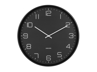 Nástěnné hodiny Lofty 40 cm černá Karlsson