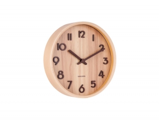 Nástěnné hodiny Pure small light basswood KARLSSON