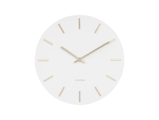 Nástěnné hodiny Charm S 30 cm bílé Karlsson