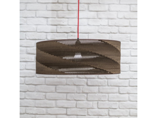 Kartonové stínítko na lustr Cylinder 60cm KARTOONS + DÁREK Textilní kabel 