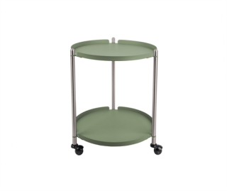 Stolek dvoupatrový pojízdný kulatý 43x52cm Thrill Leitmotiv