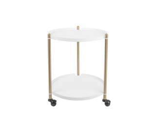 Stolek dvoupatrový pojízdný kulatý 43x52cm Thrill Leitmotiv