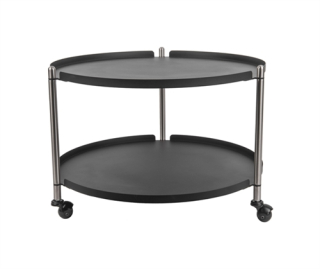 Konferenční stolek dvoupatrový pojízdný kulatý 60x40cm Thrill Leitmotiv