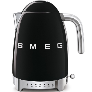 Rychlovarná konvice Smeg 50´s Retro Style s regulací teploty, černá
