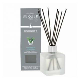 Aroma difuzér Cube, Proti komárům – Citronella 125 ml Lampe Berger Paris