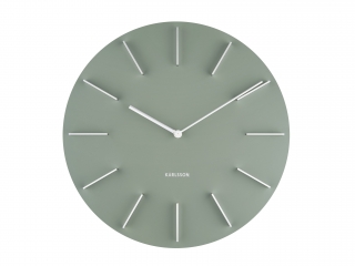Nástěnné hodiny Discreet 40 cm tm. zelené Karlsson