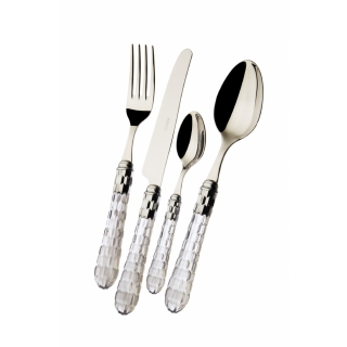 Příbory Cristallo sada 24 ks transparentní BUGATTI