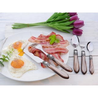 Příbory Oxford silverplated sada 24 ks onyx BUGATTI