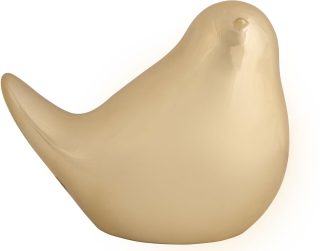 Soška ptáka bird large 20 cm zlatá lesk Present Time