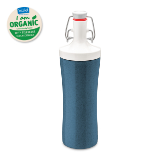 PLOPP TO GO láhev na vodu 425 ml Organic tmavě modrá  KOZIOL