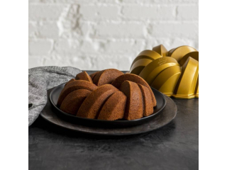 Forma na bábovku 75. Anniversary, propletená velká zlatá 27cm Nordic Ware