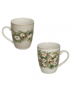 Sada 2 porcelánových hrnků 350 ml Batuffoli BRANDANI