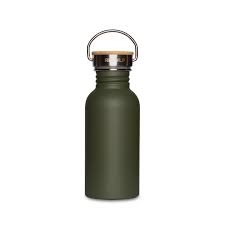 Nerezová láhev Urban na vodu s bambusovým víčkem 500 ml zelená RETULP