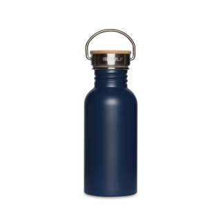 Nerezová láhev Urban na vodu s bambusovým víčkem 500 ml modrá RETULP