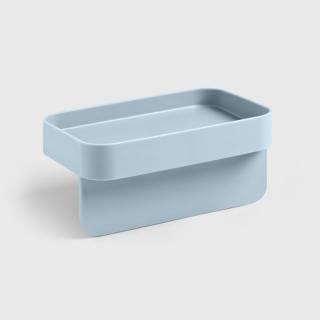 Odkladač na houbičku a hadřík na přísavky na dřez Battigia modrý Blim+