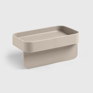 Odkladač na houbičku a hadřík na přísavky na dřez Battigia hnědošedý Blim+