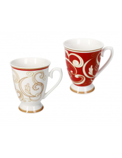 Sada 2 hrnků 360ml Filo D´Oro Rosso BRANDANI