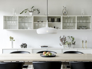 Lustr Clava Dine Matt White, Ø 43 cm VITA Copenhagen