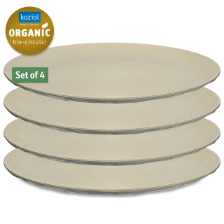 Sada 4 plochých talířů CLUB PLATE L ORGANIC KOZIOL