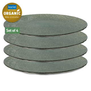 Sada 4 plochých talířů CLUB PLATE L ORGANIC KOZIOL