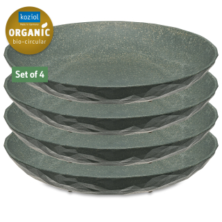 Sada 4 hlubokých talířů CLUB PLATE M ORGANIC KOZIOL