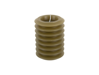 Svíčka Layered Circles M 10 cm mechově zelená Present Time