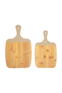 Sada krájecích prkének Gourmet bambus sv. růžová Present Time