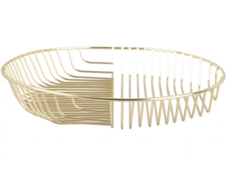 Koš na ovoce Crossways zlatá 30cm Present Time