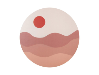 Obraz Sunset MDF pískově hnědá 40cm Present Time