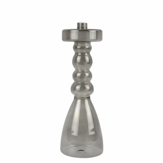 Svícen Pawn sklo velké černé 30cm Present Time