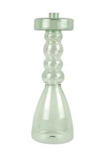 Svícen Pawn sklo velké džungle zelená 30cm Present Time