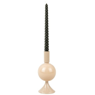 Svícen Sparkle Ball sklo pískově hnědé 18cm Present Time