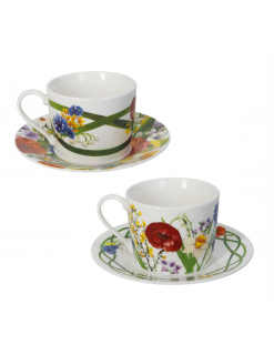 Sada 2ks šálků na kávu / čaj 150ml Fiori BRANDANI
