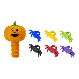 Sada zátka Dýně a 6 halloweenských rozlišovačů VIGAR