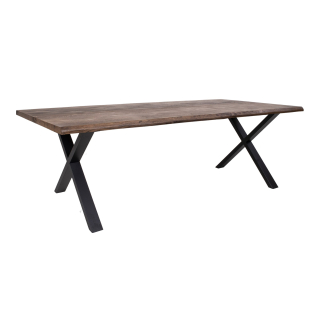 House Nordic Jídelní stůl, uzený olejovaný dub se zvlněným okrajem, připravený k rozšířenín95x240x75 cm